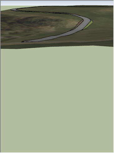 A long curved road in the distance

Description automatically generated